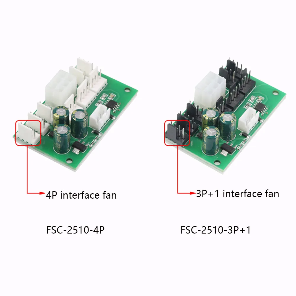 Taidacent 12v 300w 8 Channel Computer Pc Fan Pwm Speed Controller