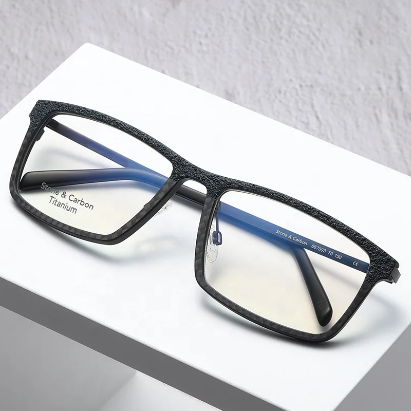 高端石材碳纤维光学眼镜框架
