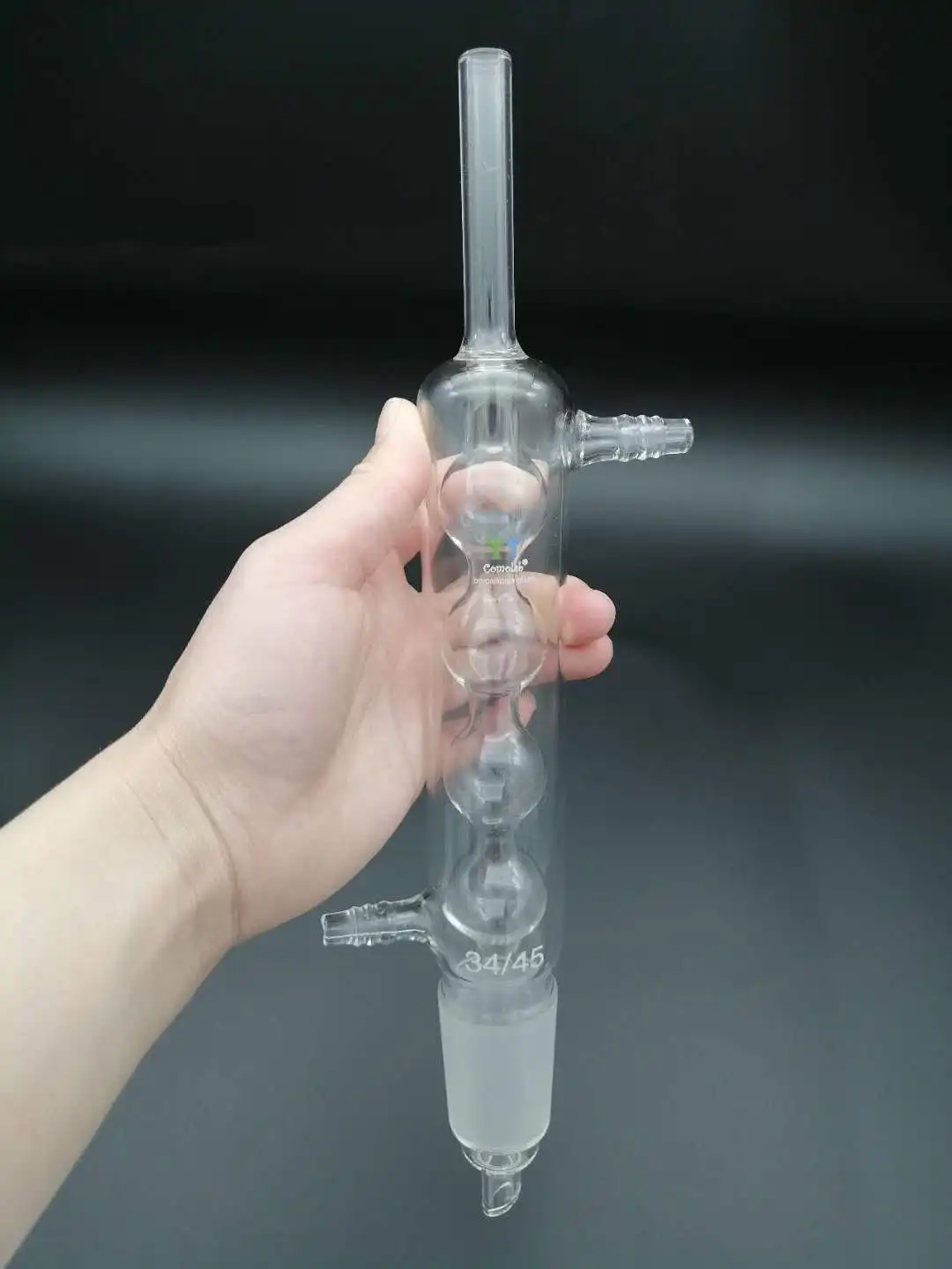 lab 34/35 borosilicate glass allihn condenser tube