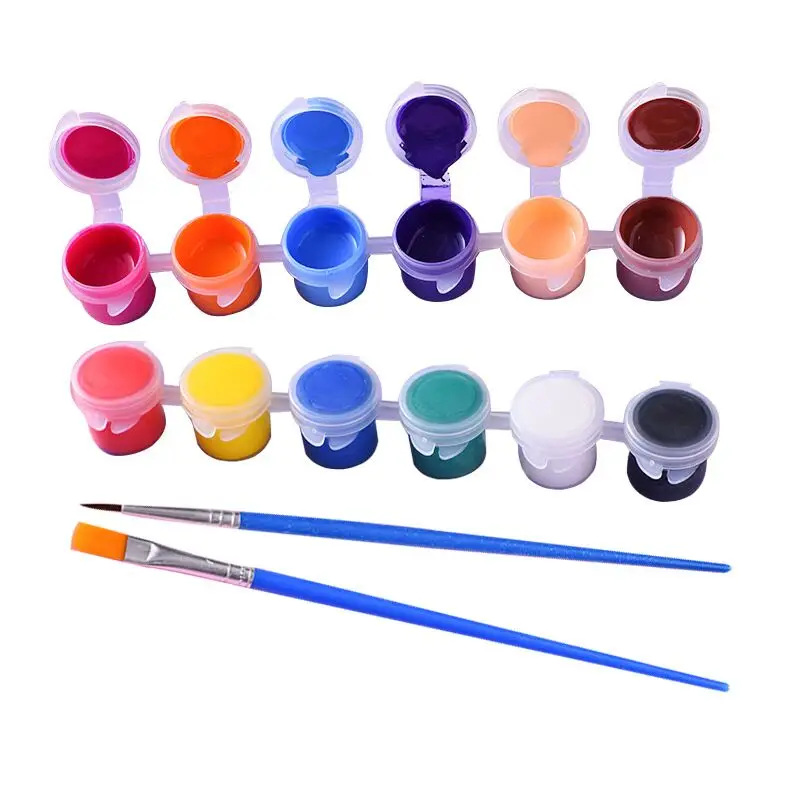 2ml 3ml 5ml 6 8 12 Colors Acrylic Paint Pot Set Acrylic Paints For ...