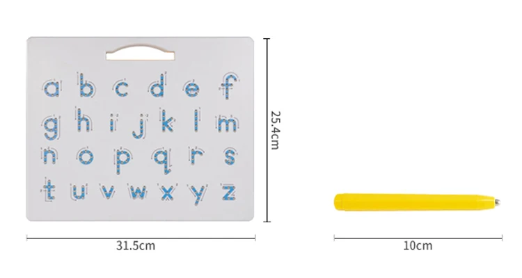 magnetic letter tracing board