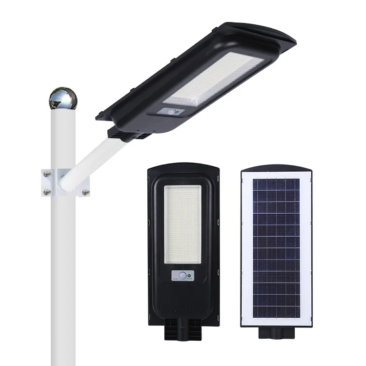 Super bright outdoor ip65 waterproof 50 100 200 300 w integrated all in one solar led street light
