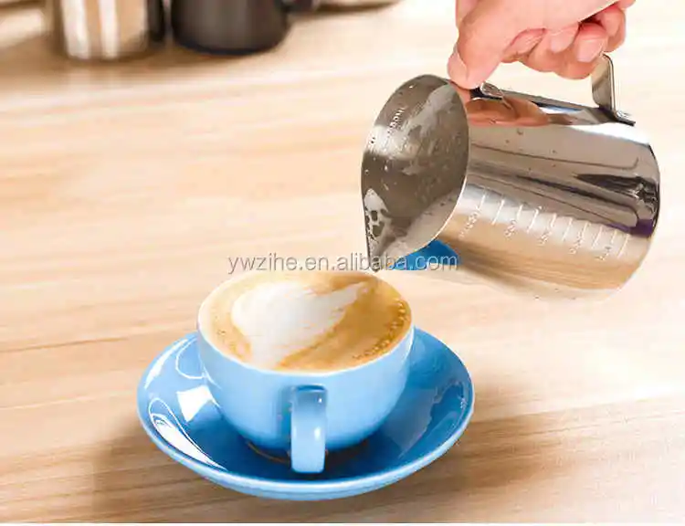 Stainless Steel Milk Frothing Jug Mug Cup Coffee Latte Pitcher Barista Craft SG 