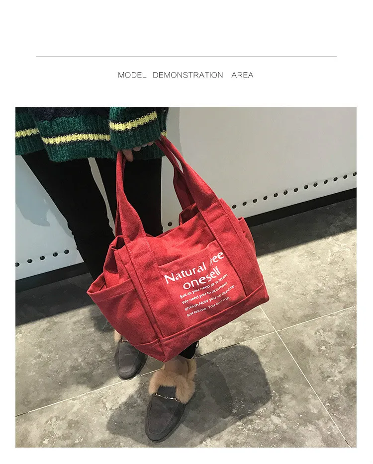 Fashion lady handbags for travel women  canvas tote bags