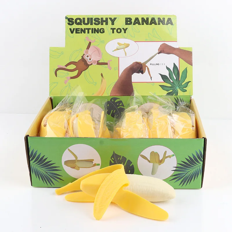 Stretchy Banana Sensory Toy Squish Yum Buh Nay Nay (1 Unit) Stress ...