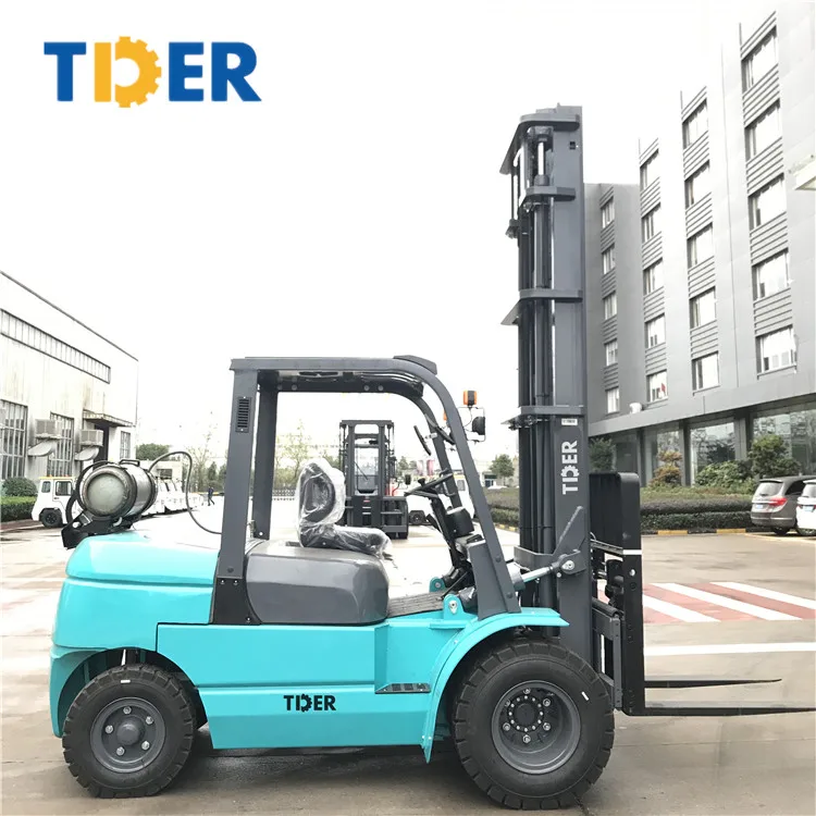 TIDER chinese forklifts 4 ton 5 ton lpg forklift truck price with large flow air filter