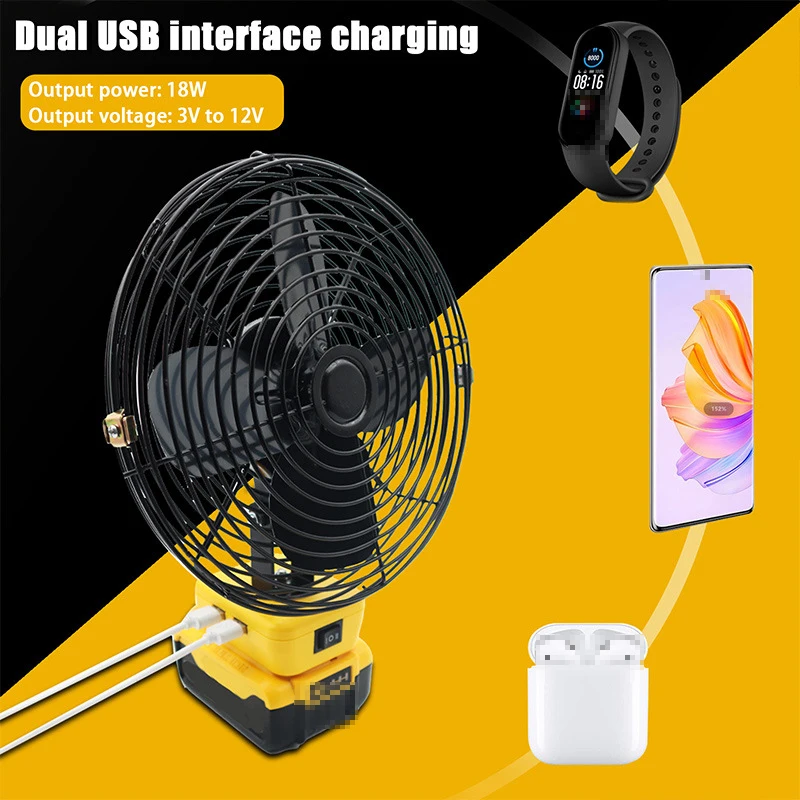 Usb Portable Clip Fan, 20V, Cordless, DCB200B - detail 10