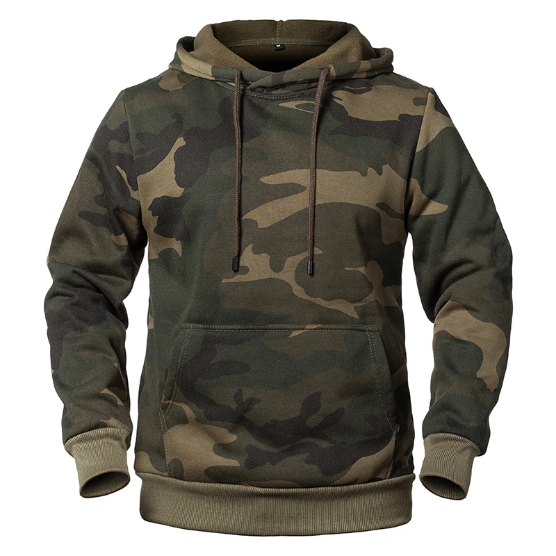 Men's camouflage hooded sweatshirt sales