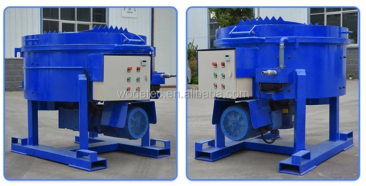 castable pan refractory mixer