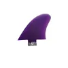 purple color one tab surfboard small size fin surfing fiberglass fins