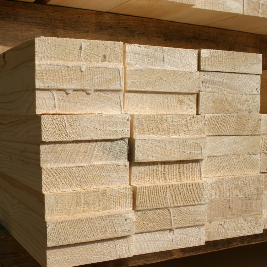China Factory Cross Glued Glulam Hardwood Pine Laminated Beam Lumber