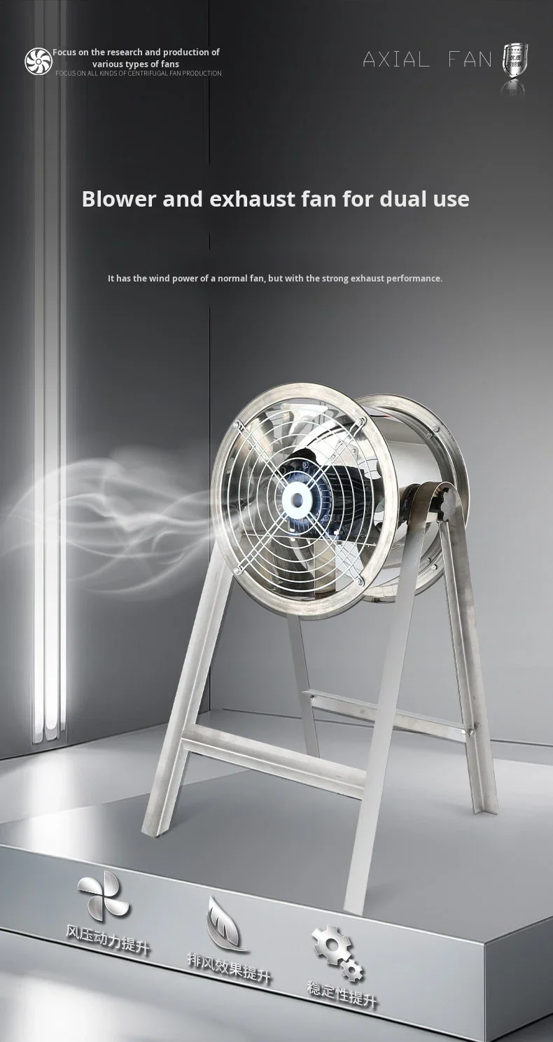 Stainless Steel Exhaust Fan, 304, Wall, Axial - detail 16