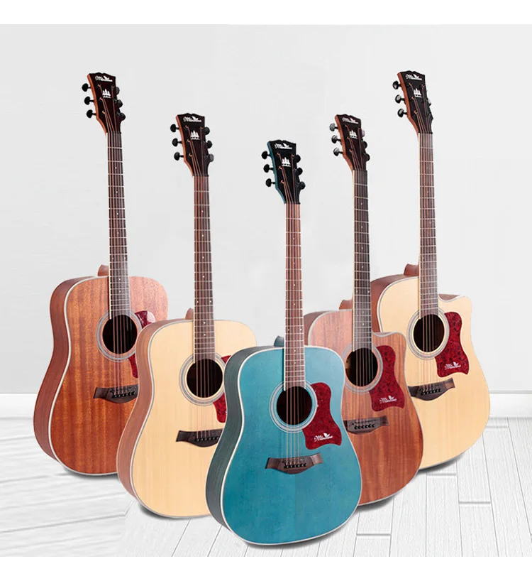 Bullfighter D-4016 Spruce Wood  Affordable OEM Acoustic Guitar Solid Top