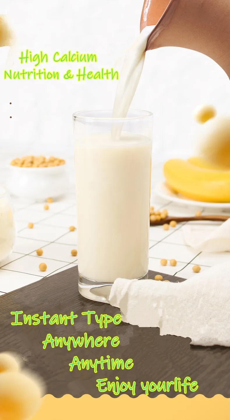 instant soya drinks soybean powder high calcium soy milk powder