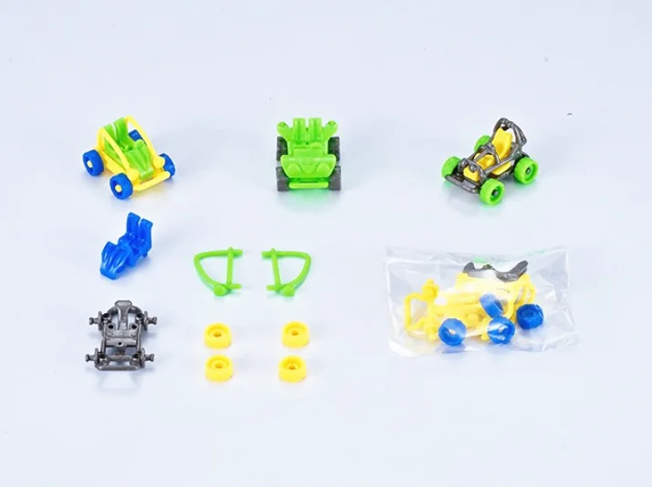 Cheap Mixed Tiny Car Aircraft Assemble Model Toy Surprise Miniature Plastic Toys Promotional Truck Egg Capsule