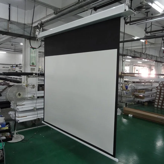 Different Size Matte White Hidden In Ceiling Projection Screen Motorized Ceiling Mount Projector Screen View 120 Hidden In Ceiling Projector