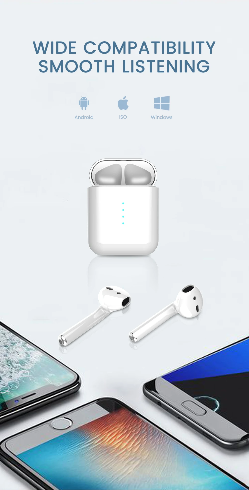 KECHAODA BT5 cheapest price wireless earbuds factory wholesale super bass sound touch wireless bluetooth earphone - ANKUX.COM