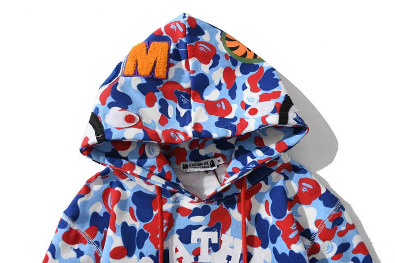 Hot Sale Camouflage Shark Printed Man Clothing Hoodie Cheap Hoodies For Sale Couple Hoodies Clothing