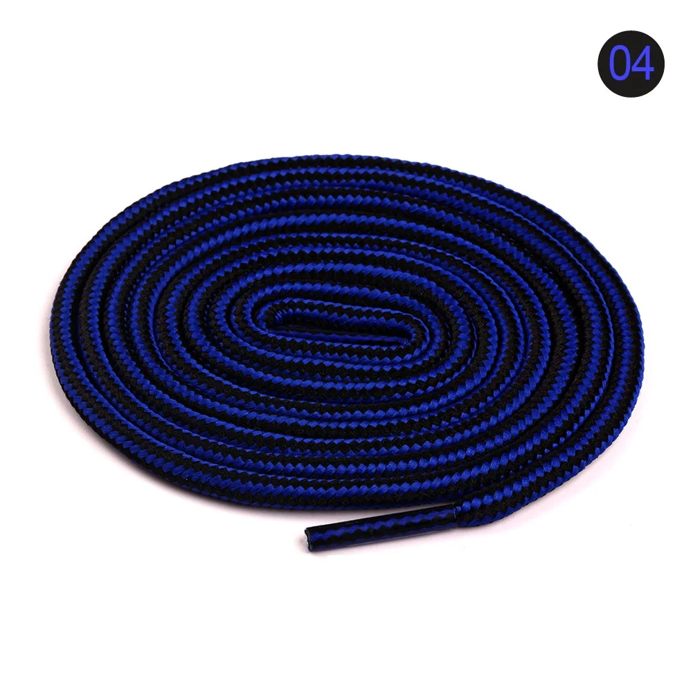 Round Outdoor Hiking Shoelaces Dots Twotone Shoe Laces For Climbing