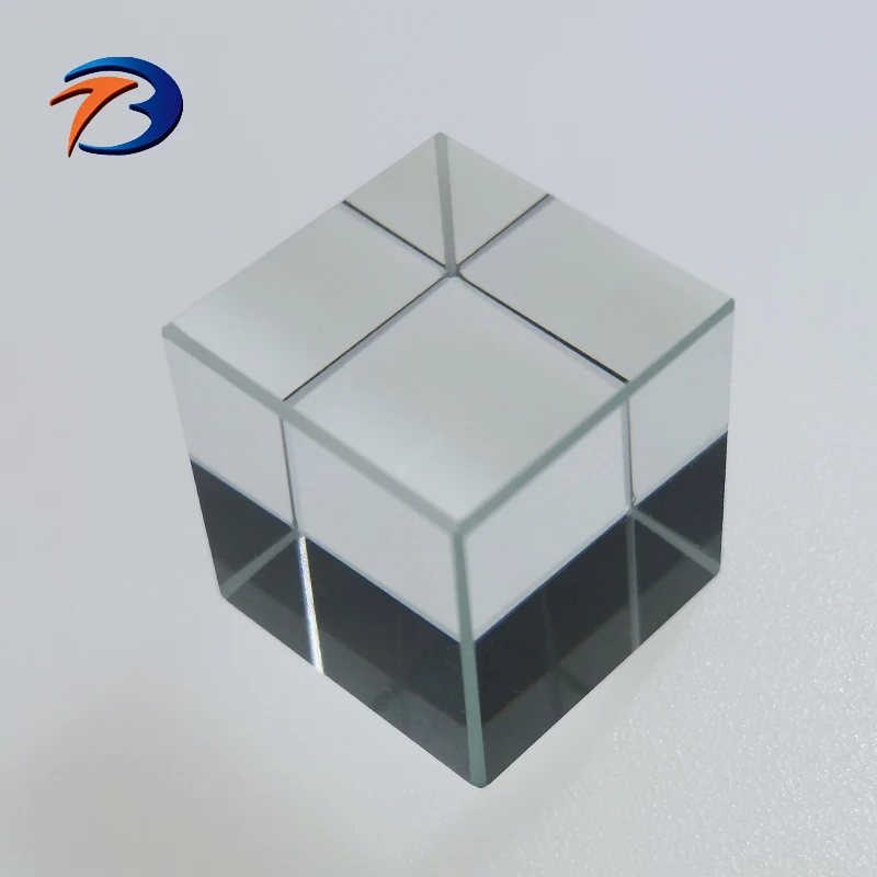 Optical BK7 Fused silica glass VIS NIR beamsplitter cube polarized 70/30 50 / 50 beam splitting cheap beamsplitter cube