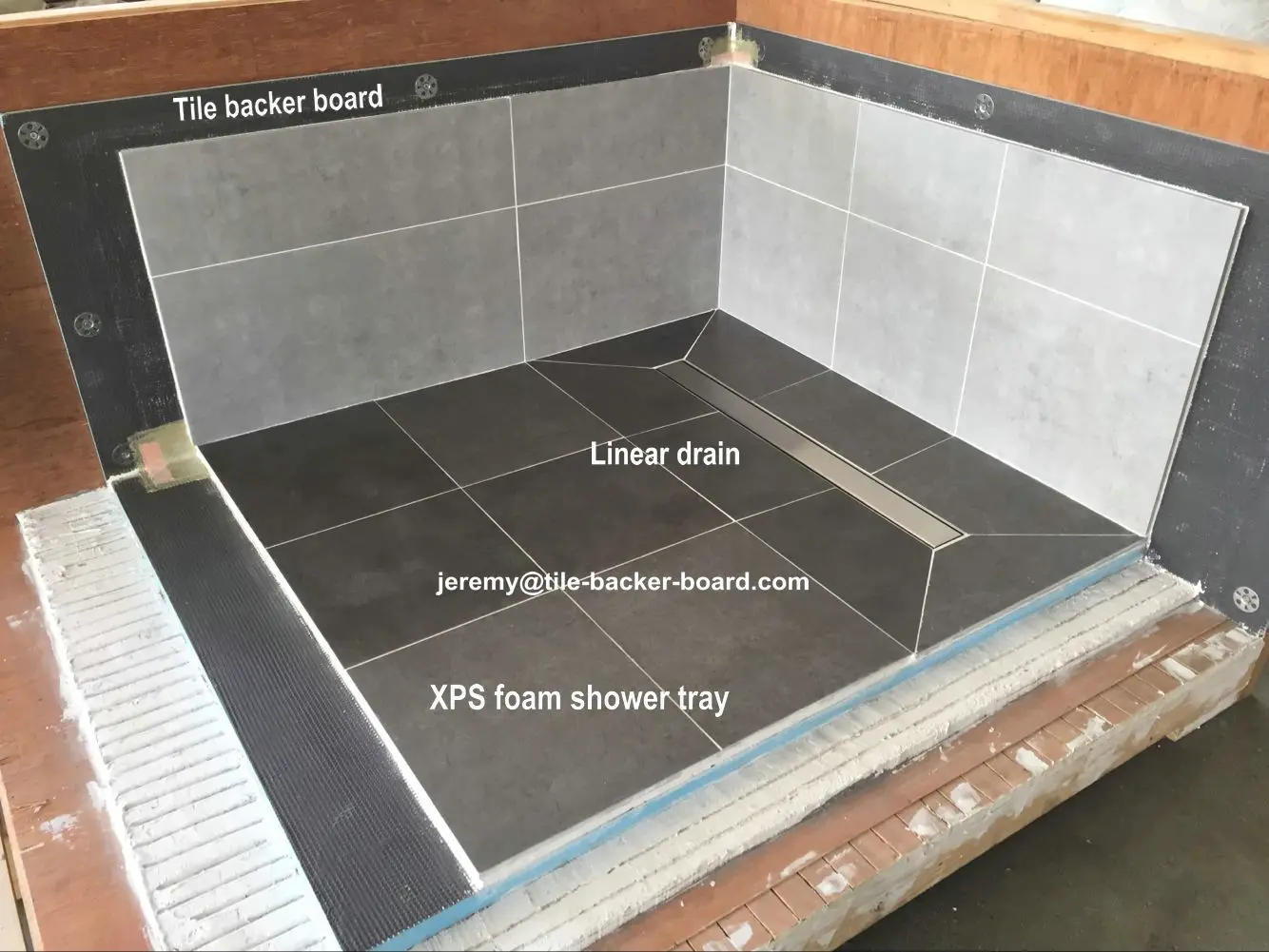 Pro Slope Xps Linear Drain Shower Pan For Us Market Buy Pro Slope