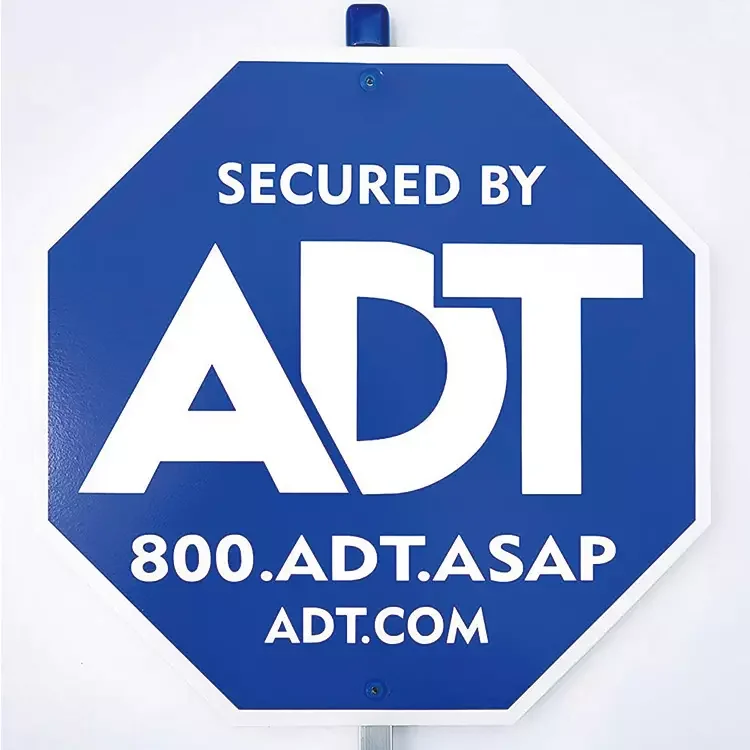 North American Reflective Warning Sign Board Adt Security Yard Sign ...