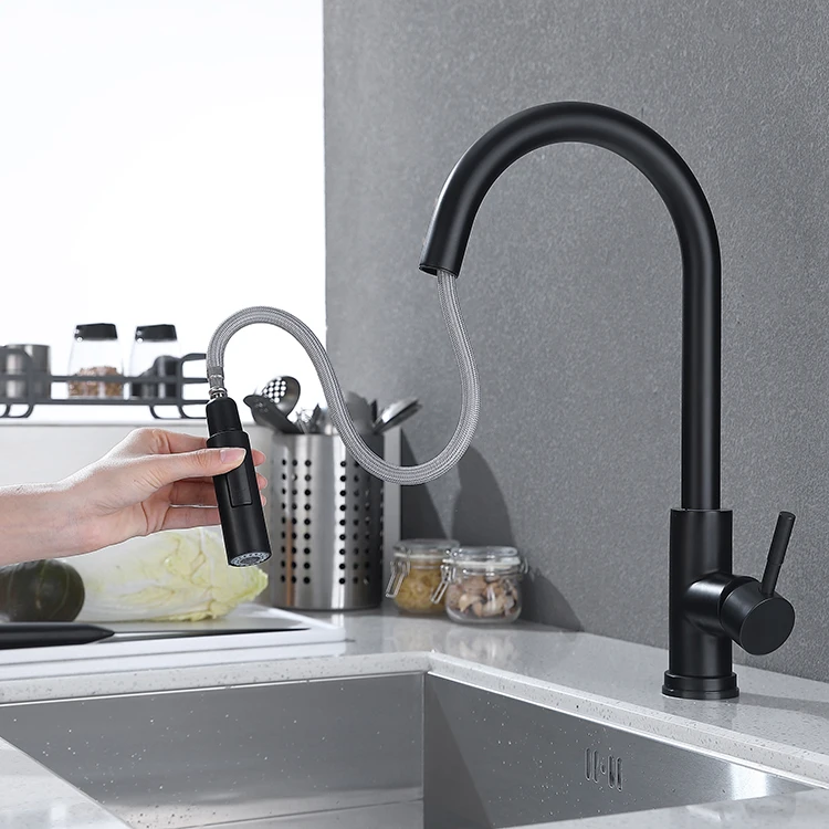 Sensor  Kitchen Faucet,kitchen Sink Taps with Pull Down Sprayer