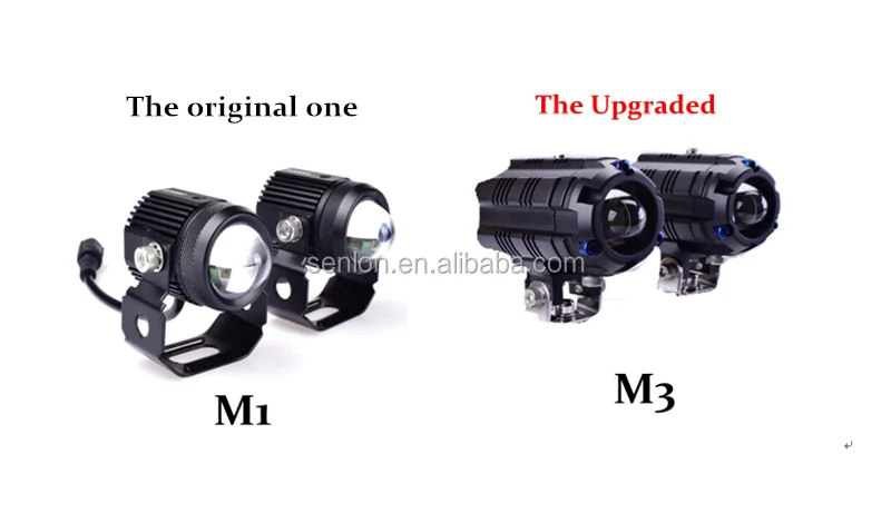 Original M1 M2 M3 M5 M6 Mini Driving Light Laser Gun Motorcycle Lighting Led,H4 H6 Dual Colors Motorcycle Motorcycle Fog Lights
