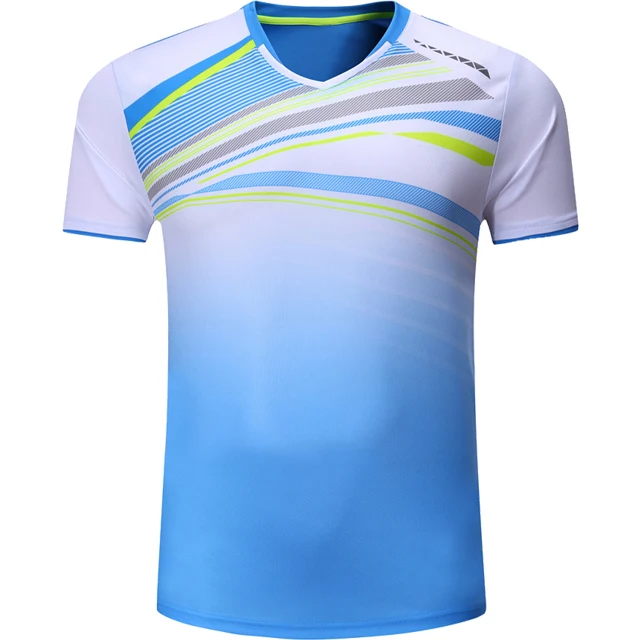 Customized Hot Sale Sportswear Type Tennis T Shirt Sublimation Breathable Table Tennis Jersey