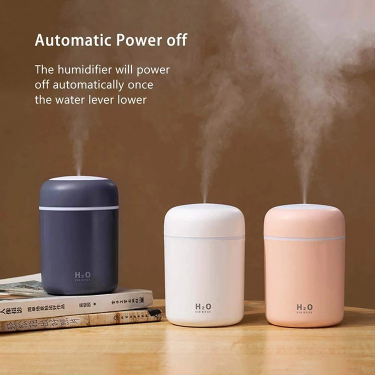 Custom 300ml Ultrasonic Led Air Aromatherapy Scent Aroma Portable Mini USB Car Essential Oil Diffusers