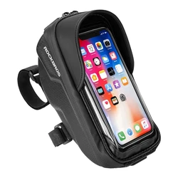 ROCKBROS 2020 new arrival Cycling Frame upper pipe Bicycle Bag waterproof Reflective Touch Screen Phone Case Bike Accessories