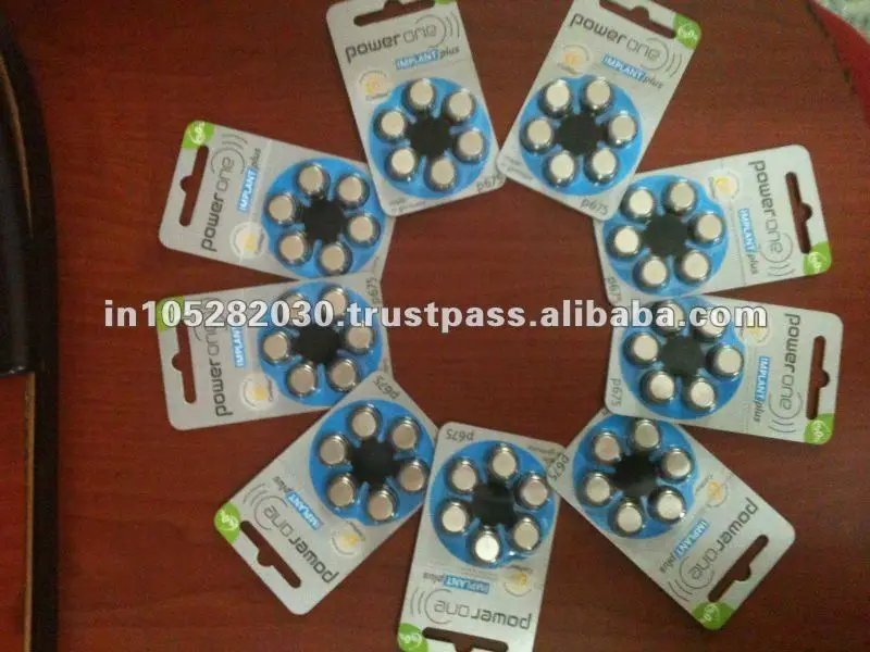Implant Plus Battery Power One Battery For Phonak Hearing Aids Mercury Free Zinc Air Hearing Aid