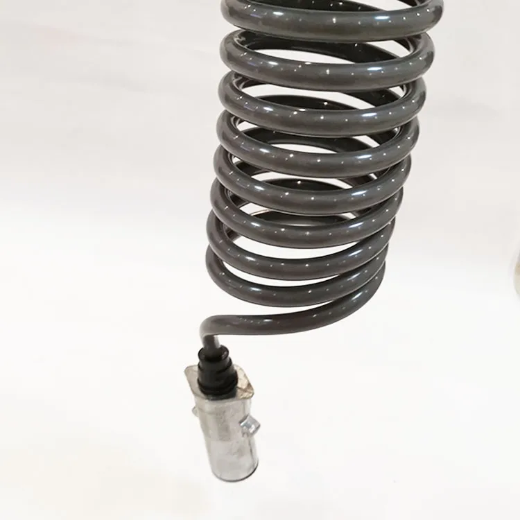 Retractable Spiral Electrical Cord Truck Trailer Abs / Ebs Coiled Power