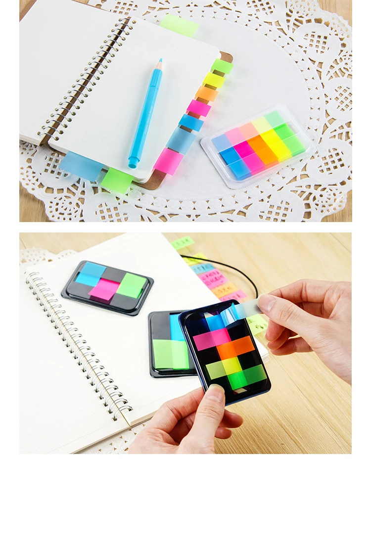 details for plastic sticky notes