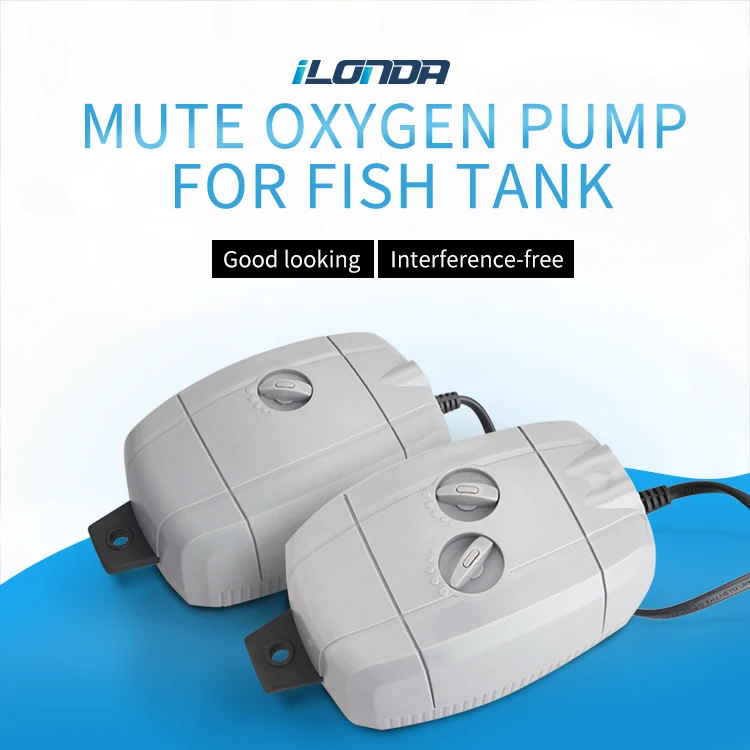 Aquarium Fish Tank Water Pump Double Hole Ultraquiet Oxygen Pump