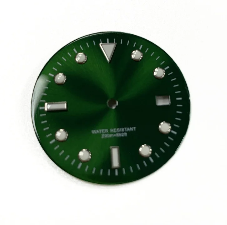 Wholesale Watch Dials Fit 7s26 Movements Classic Black And Dark Green