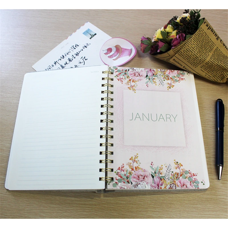 product-Hardcover Notebook 85x11 Spiral Notebook Original Office Business Binder Weekly Planner Agen-1