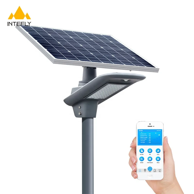 30 Watt Modern Smart Streetlight Aio Led Road Lamp Solar Street Light With Remote