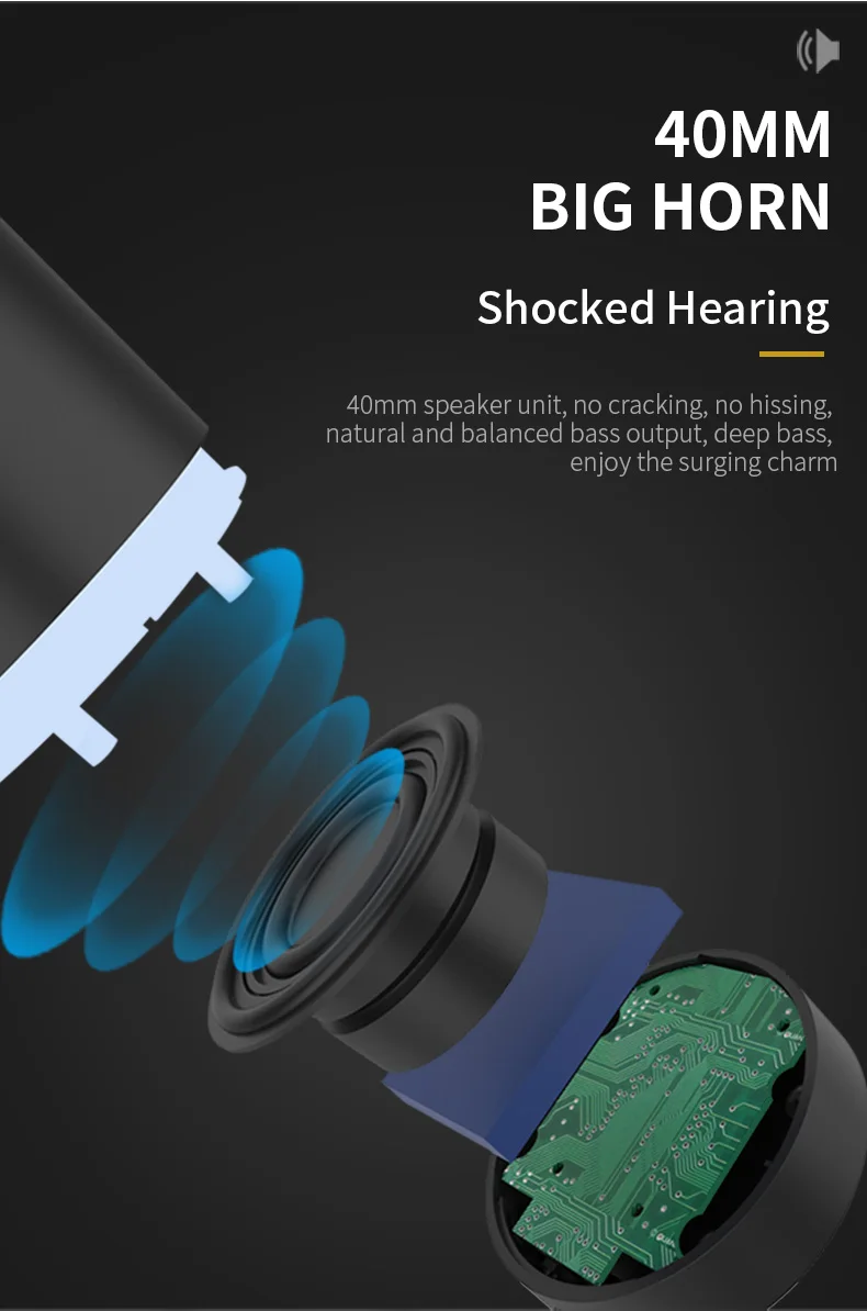 2020 trending product promotion gadgets cylindrical portable mini TWS bluetooth speaker with one pair come in 2 pcs - ANKUX.COM