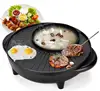 Commercial multiple uses hot pot indoor smokeless barbecue electric grill