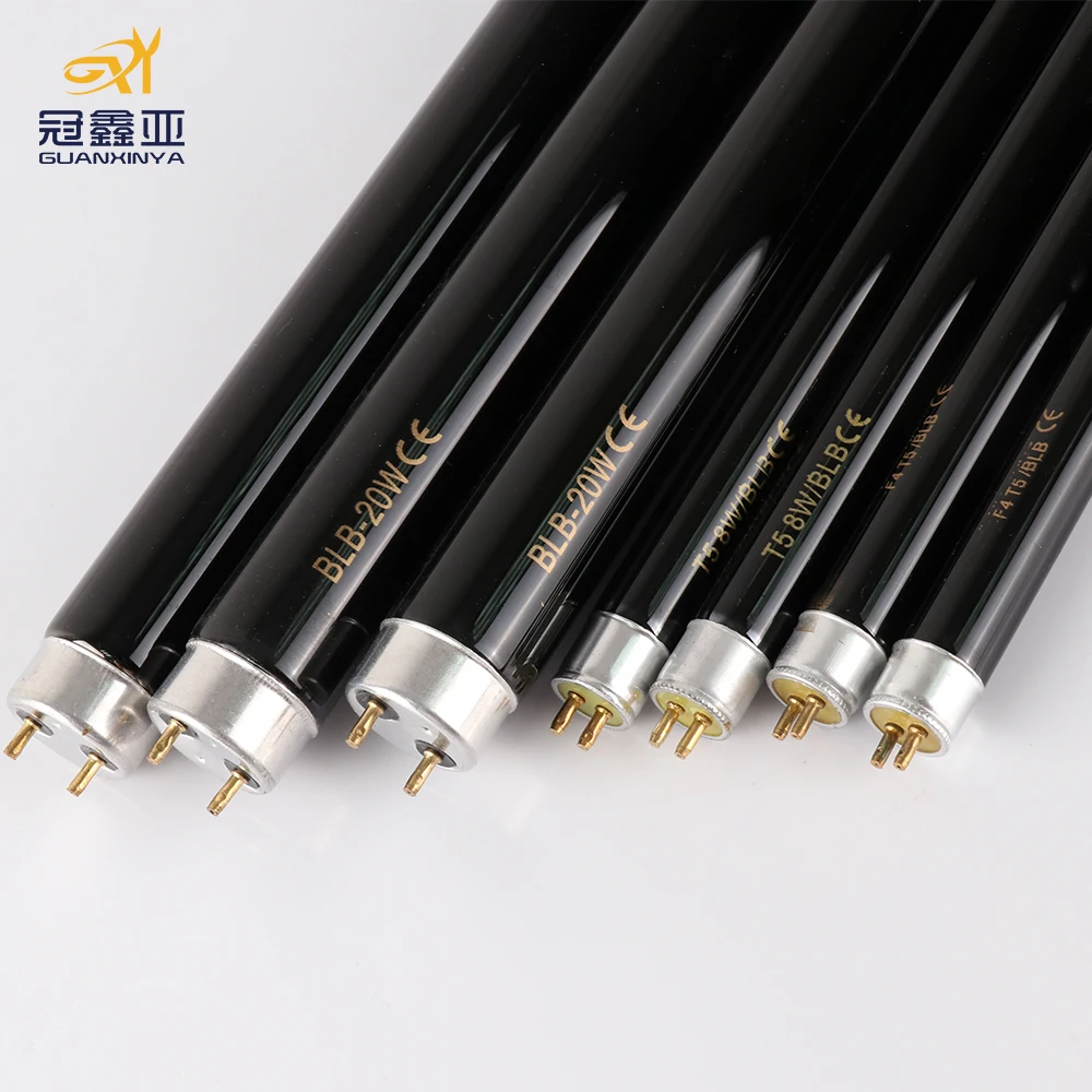 China made 40W T8  fluorescent tube black lamp