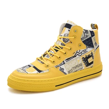yellow canvas shoes mens