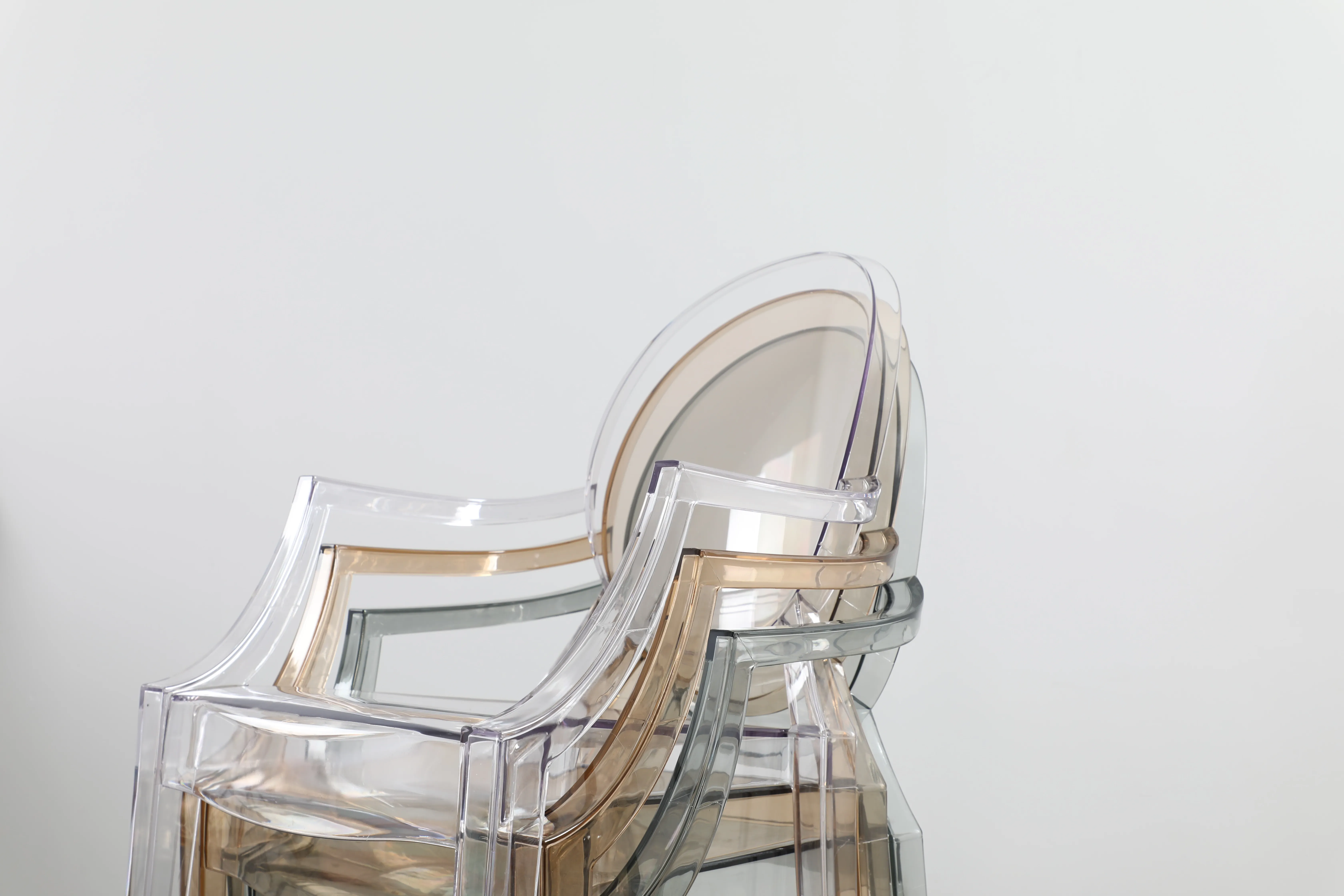 Wholesale Commercial Furniture Modern Dining Plastic Armrest Hotel