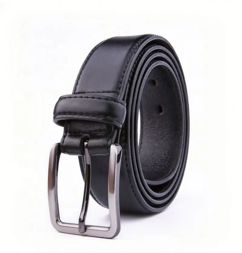 Alfa 100% Genuine Leather Belt Leather Belt For Men Black Leather Belt ...