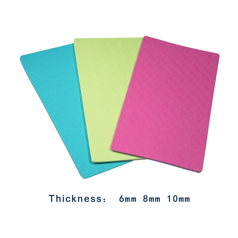 Custom Laser pattern Environmentally friendly TPE yoga mat knee pad