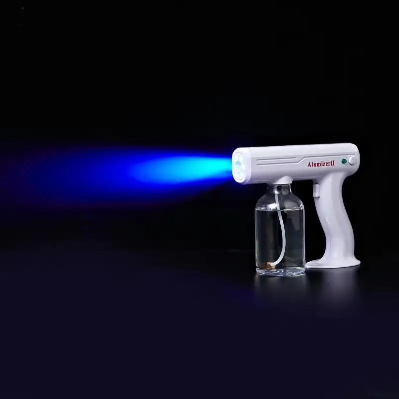 Portable blue light disinfection nano atomizing sprayer with Spray Gun Steam purifies air sterilizing