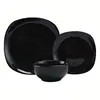 High Quality Ceramic Solid Color Dinner Set With Side Plate
