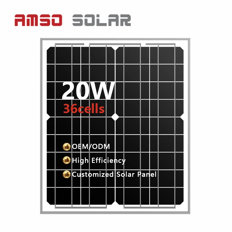 High quality 20w solar panel monocrystalline 20 watt solar panel 20 watt solar panel 20 w
