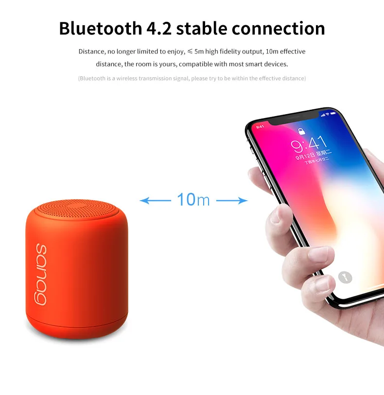 2020 new arrivals outdoor IPX5 waterproof portable subwoofer wireless bluetooth mini speaker - ANKUX.COM