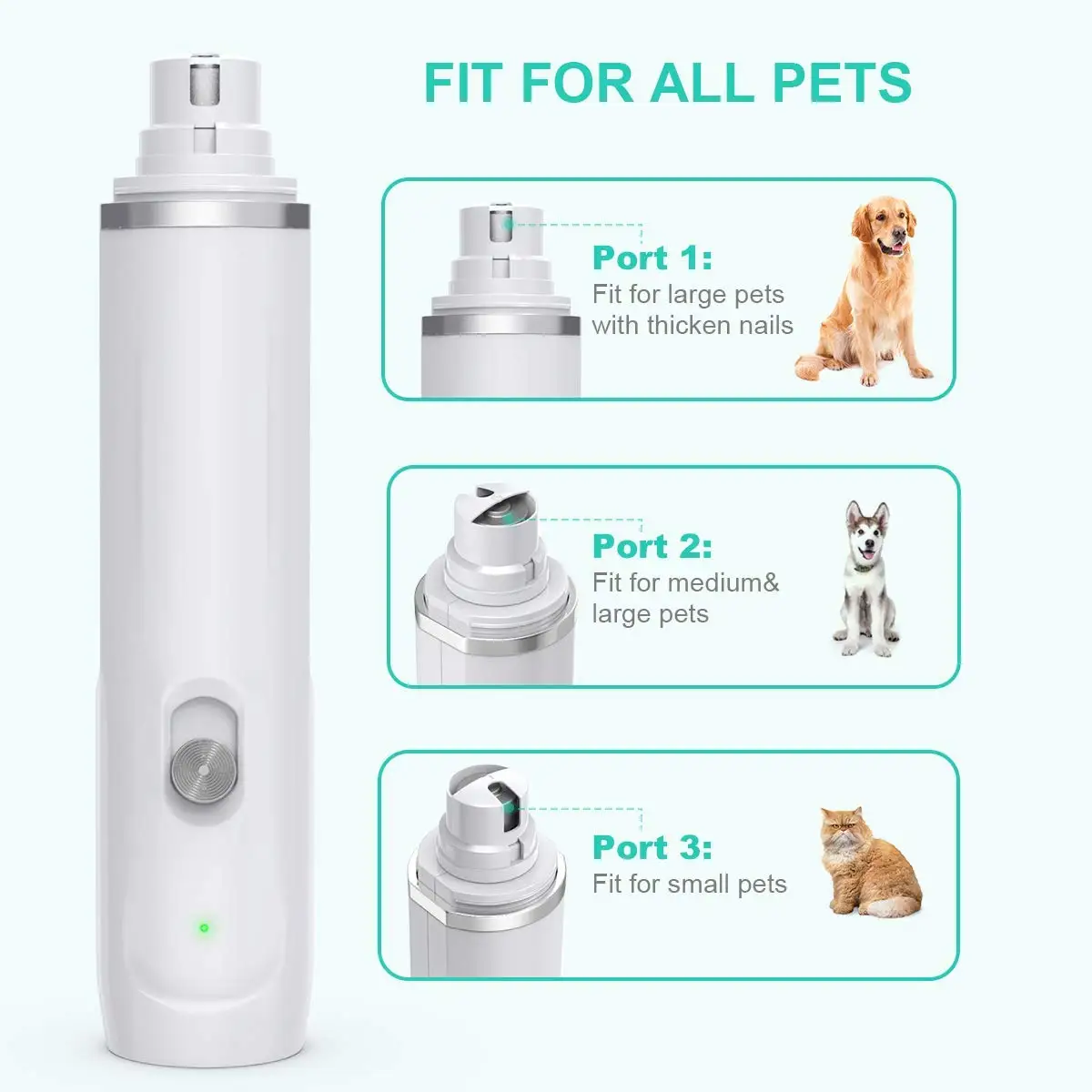 Premium Powerful Power Paw Grooming Cordless Upgraded Low Noise Paws
